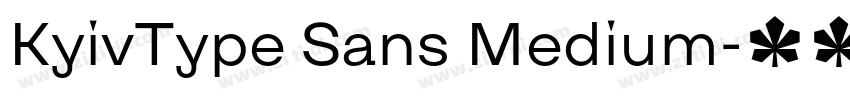 KyivType Sans Medium字体转换